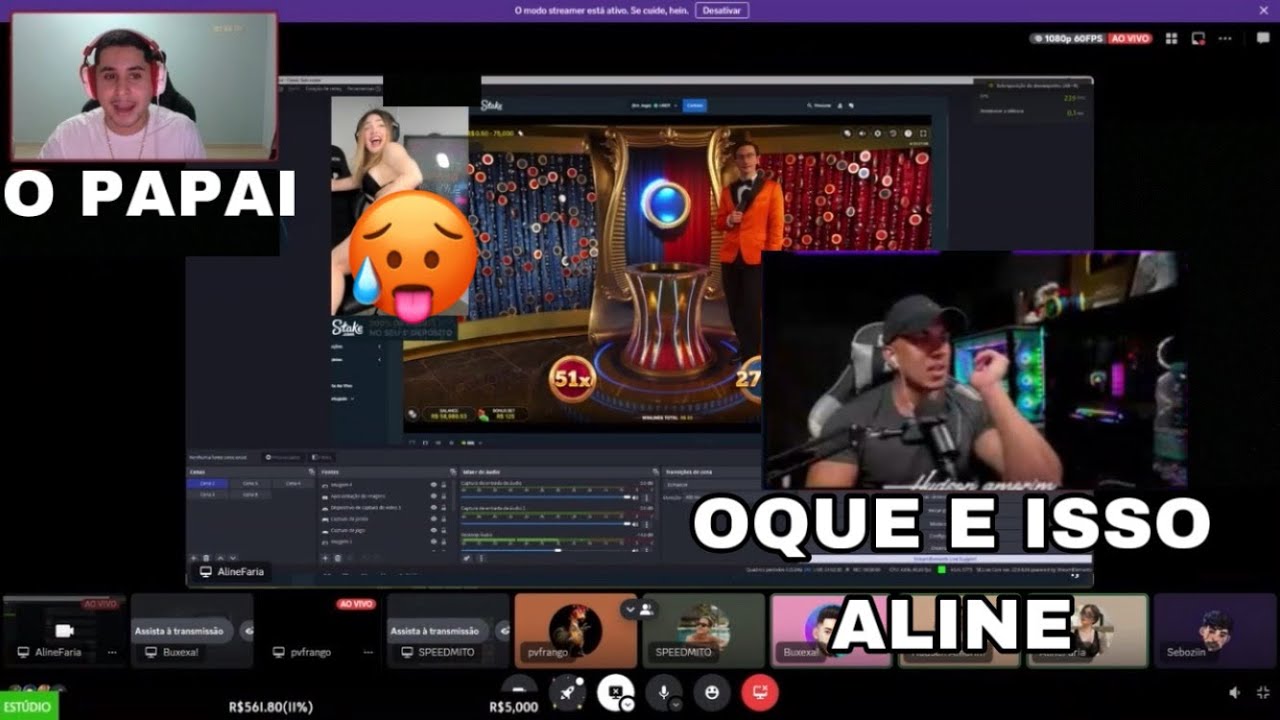 ALINE FARIAS FORRA MUITO E MOSTRA O R@B@ EM LIVE!? PV FRANGO E HUDSON FICA SEM PALAVRAS!