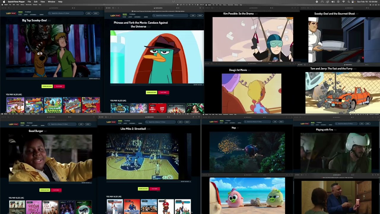 All 12 Movies Playing At The Same Time Vol.1