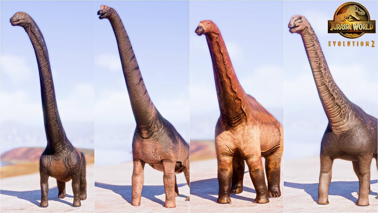 ALL 19 DINOSAURS IN SAUROPOD PACK, GIRAFFATITAN INCLUDED | Jurassic World Evolution 2