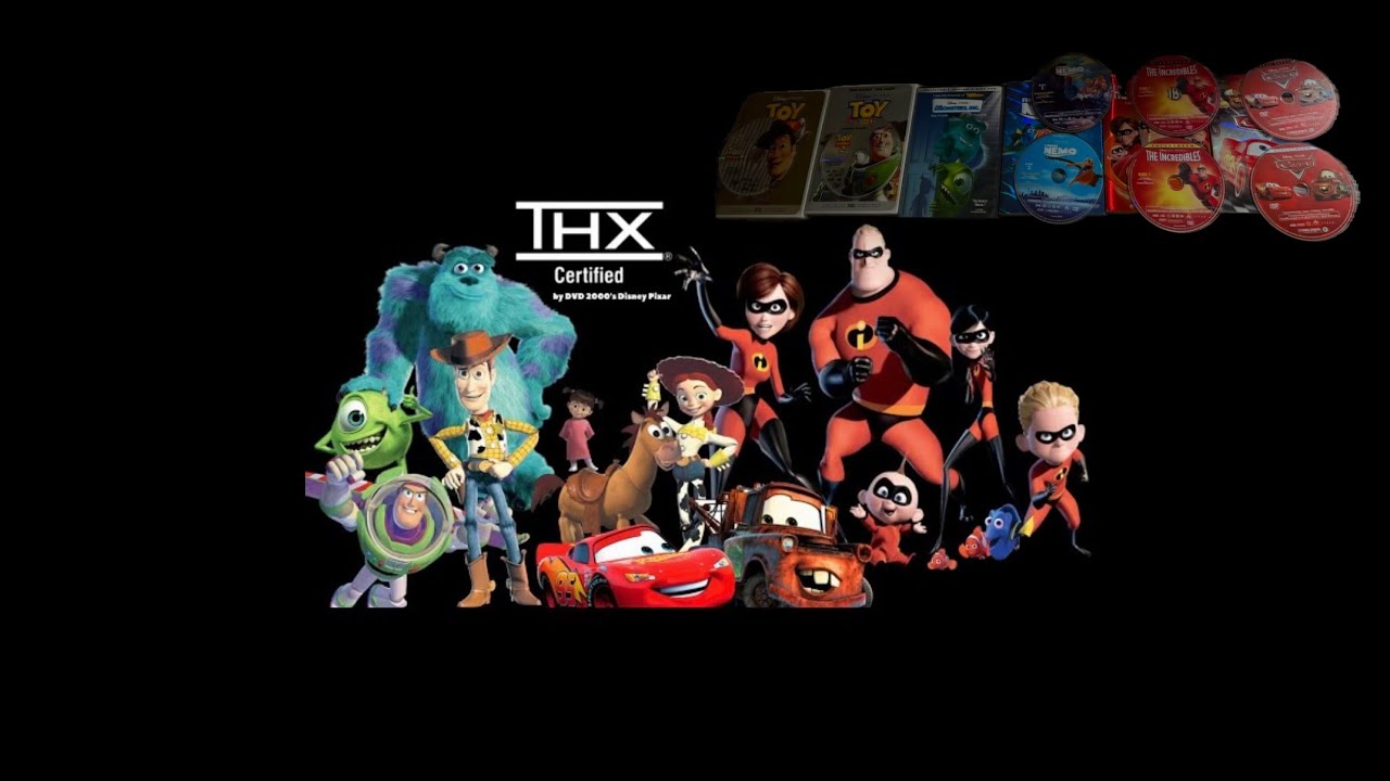All 6 THX Certified Pixar DVD Movies at Once (HD)