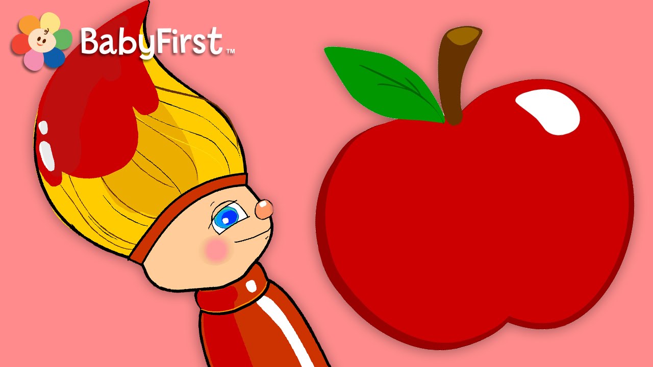ALL ABOUT RED | Color for Kids | Petey Paintbrush | BabyFirstTV