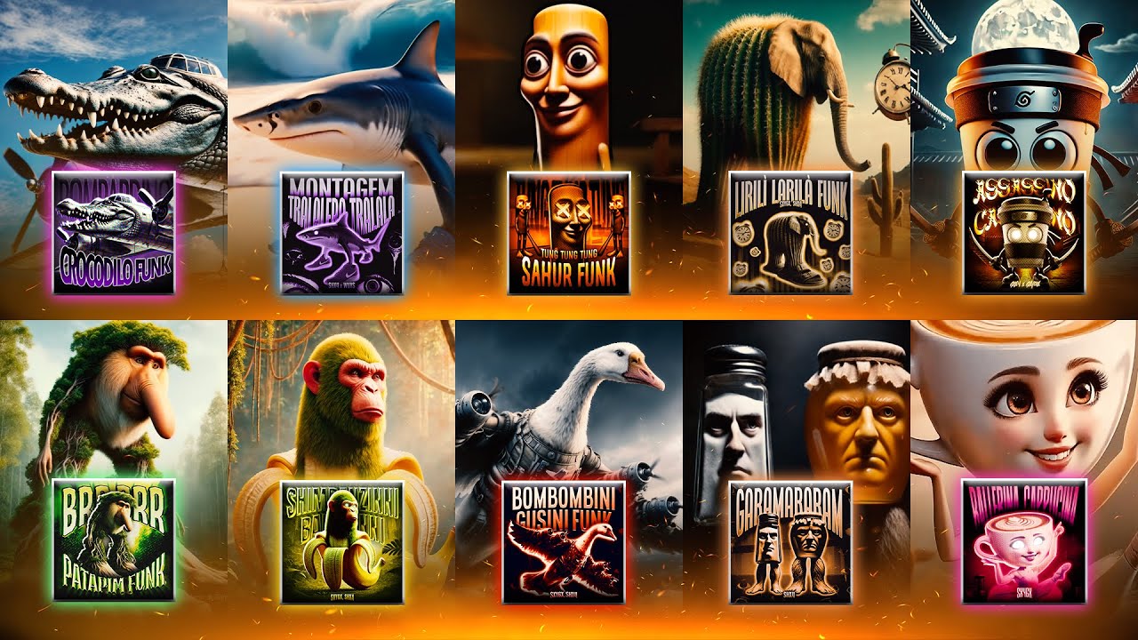ALL BRAINROT ANIMALS MEME FUNK