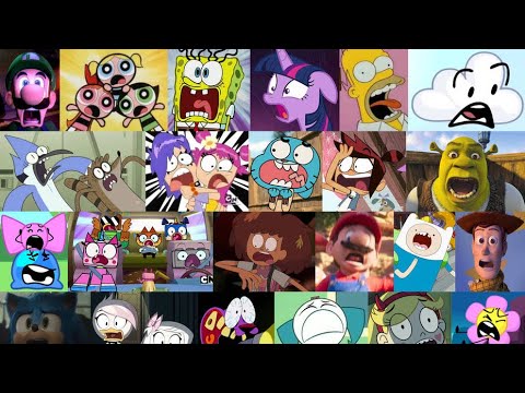 All Cartoon Screaming Episodes At The Same Time (HD)