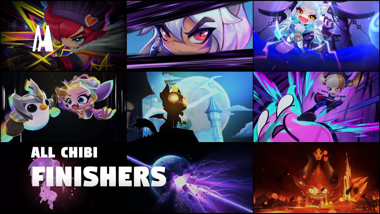 ALL CHIBI ANIMATIONS / FINISHERS | TFT SET 14