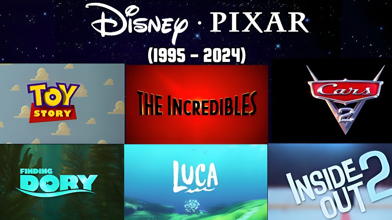 All Disney Pixar Movies Title Cards (1995 - 2024) | THE ANIFAN