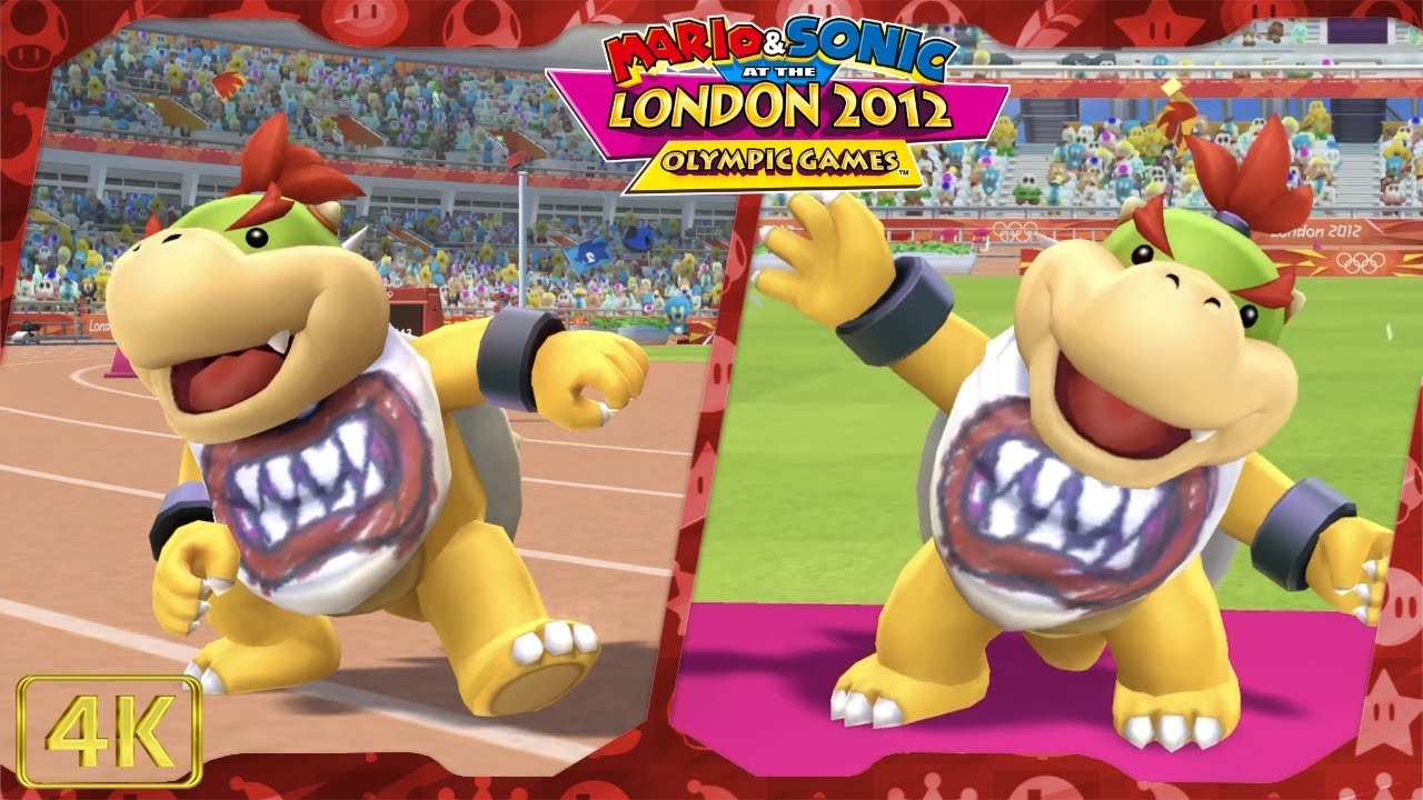 All Events (Bowser Jr. gameplay) | Mario & Sonic at the London 2012 Olympic Games for Wii ⁴ᴷ