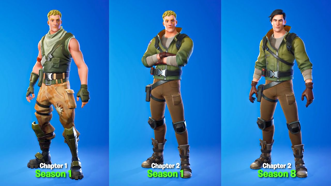 All Fortnite Default Skins (NEW Defaults vs OLD Defaults)