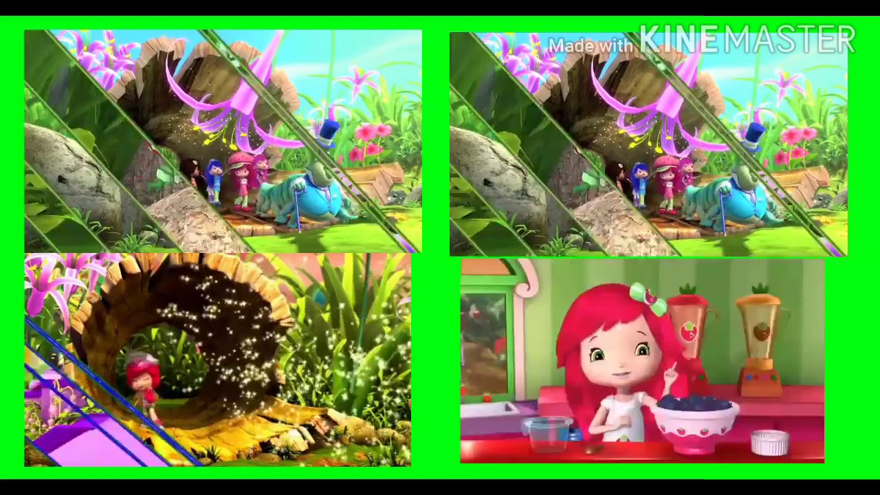 All four Strawberry Shortcake Berry Bitty Adventues theme songs played at the same time