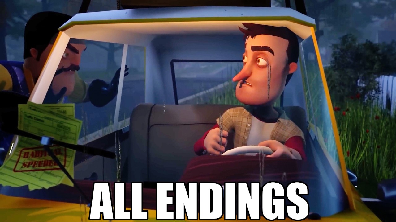 All Hello Neighbor Endings - Curse Retold