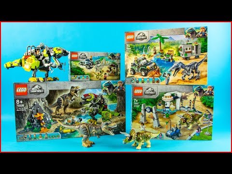 ALL LEGO JURASSIC WORLD COMPILATION 2019 Unboxing Speed Build