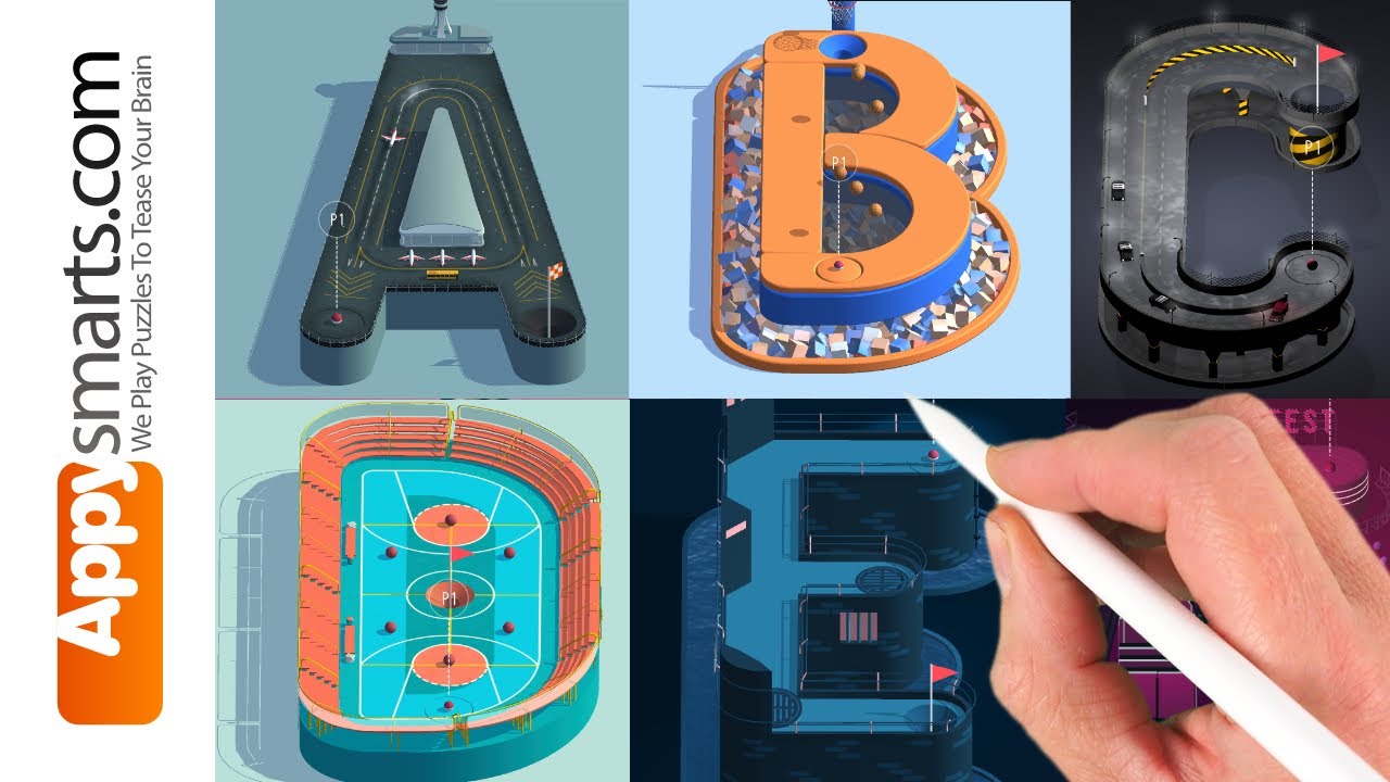 All Letters From Marble Race Game Alphaputt - Best Puzzles Apps for iOS.