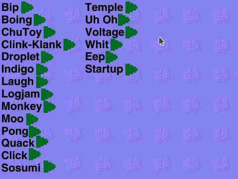 All Mac OS 9 Sounds