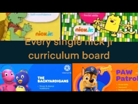 All Nick Jr. curriculum boards Part 1
