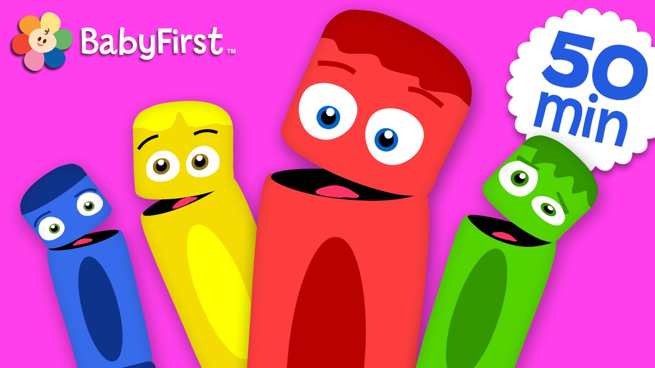 All of the Colors | Coloring for Kids | Learn the Colors | Color Crew | BabyFirst TV