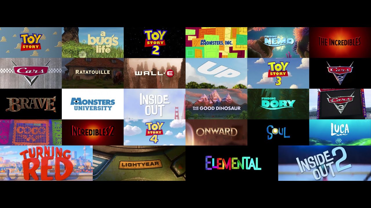 All Pixar Movies At Once (1995 - 2024)