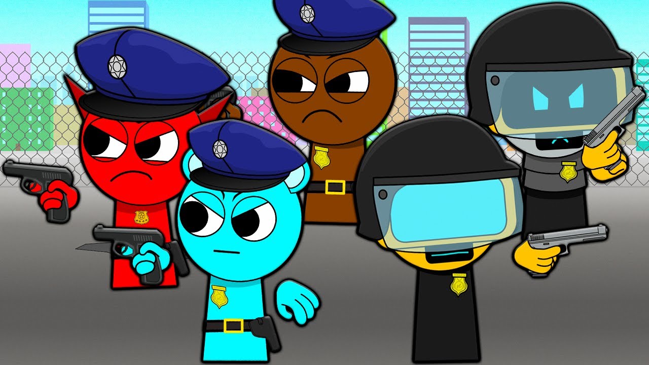 ALL SERIES OF POLICE SPRUNKI! DETECTIVE & JAIL STORIES INCREDIBOX SPRUNKI Cartoon Animation