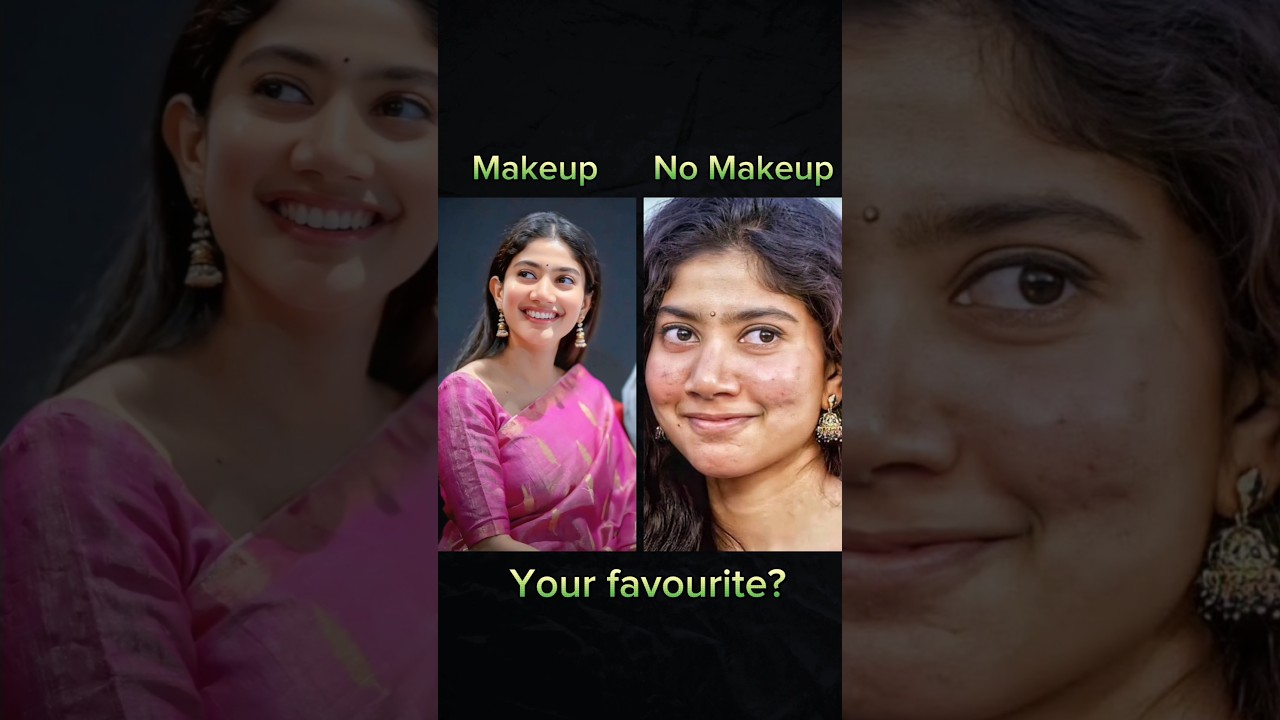 All south indian actress makeup vs no makeup #nomakeup #sreeleela #makeup#rashmikamandanna
