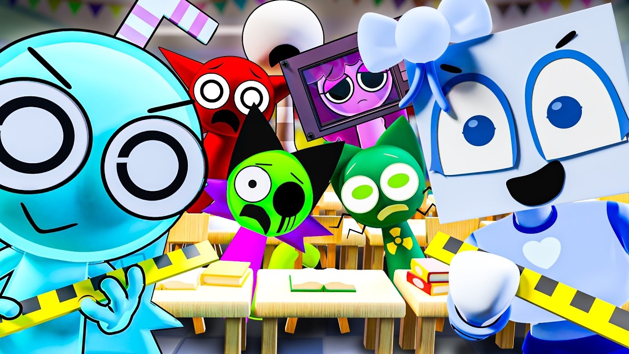 ALL SPRUNKI OC AT SCHOOL! Incredibox Sprunki Animation