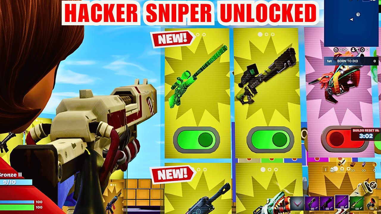 ALL WEAPONS & VEHICLES 1V1 MAP FORTNITE CREATIVE - FIND HACKER SNIPER LOCATIONS