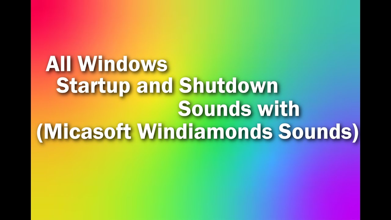All Windows Startup and Shutdown Sounds (with Micasoft Windiamonds Sounds) #windowsbfdi #2024