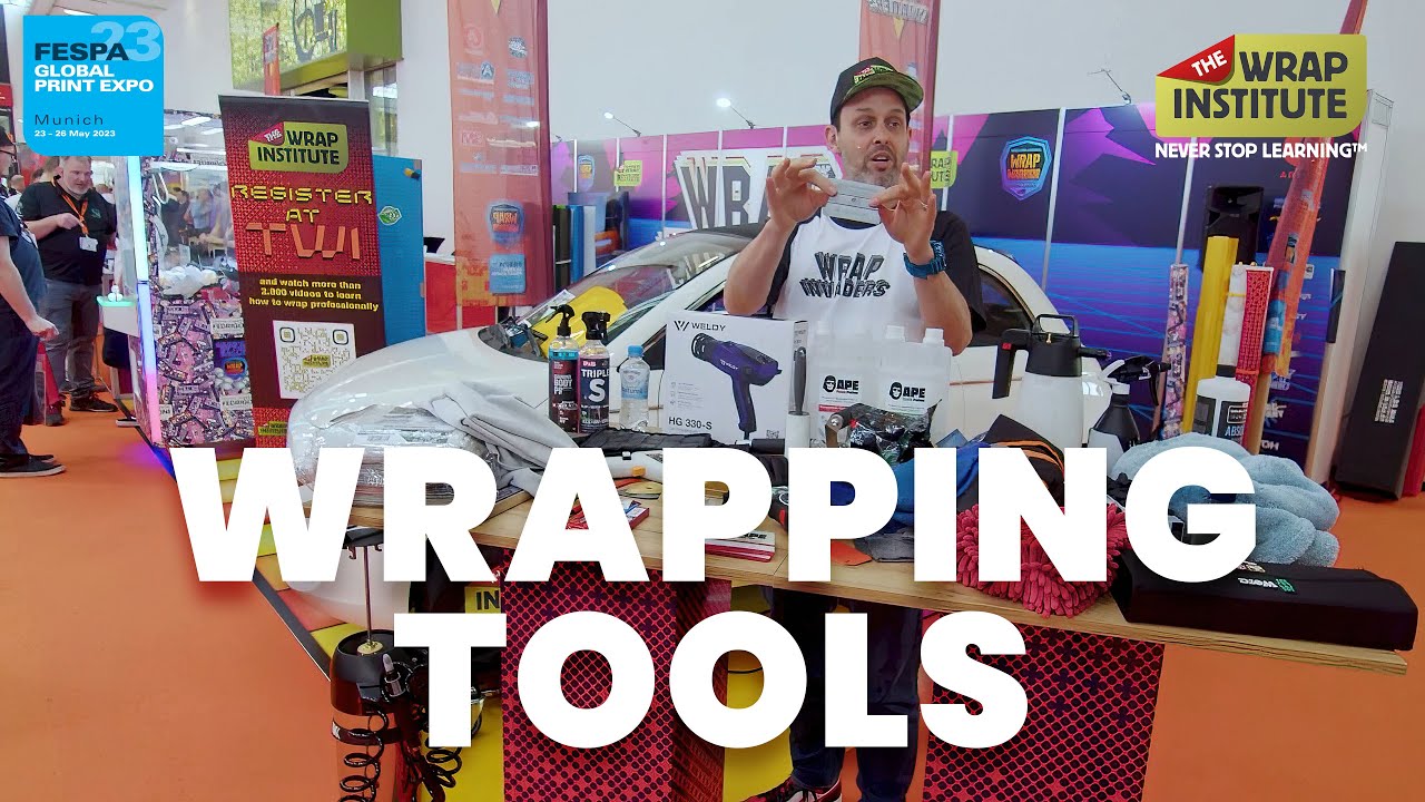 ALL WRAPPING TOOLS YOU NEED! For Color Change & PPF - Justin's Pate demo at FESPA 23