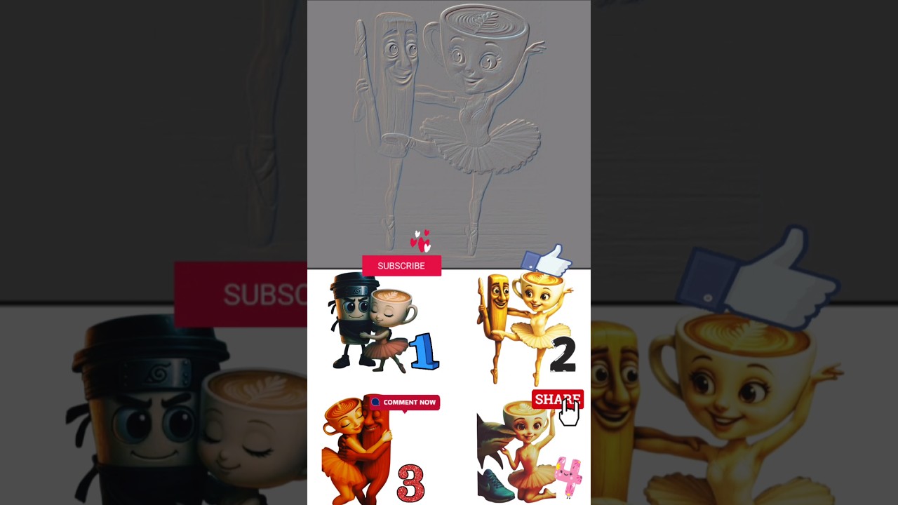 allerina Cappuccina × Tung Tung Sahur Meme Funk 4 #ballerina #cappuccino #animation