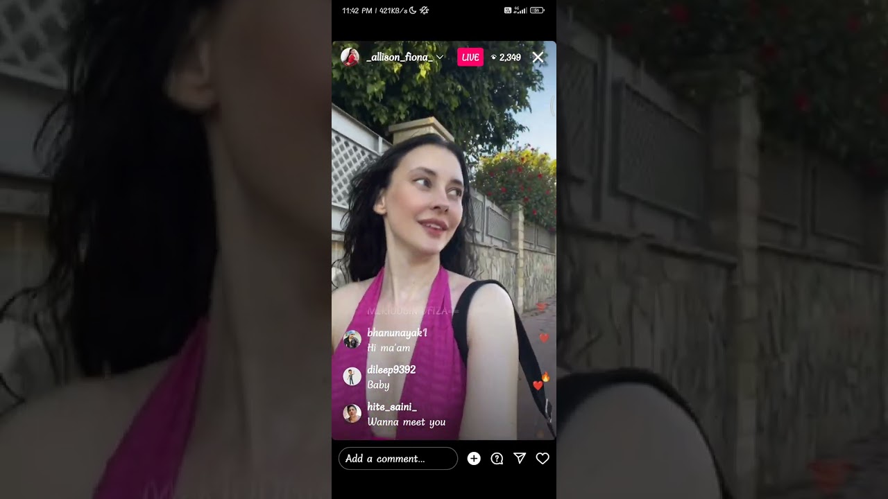 Allison Fiona Instagram live today - Fiona Allison -