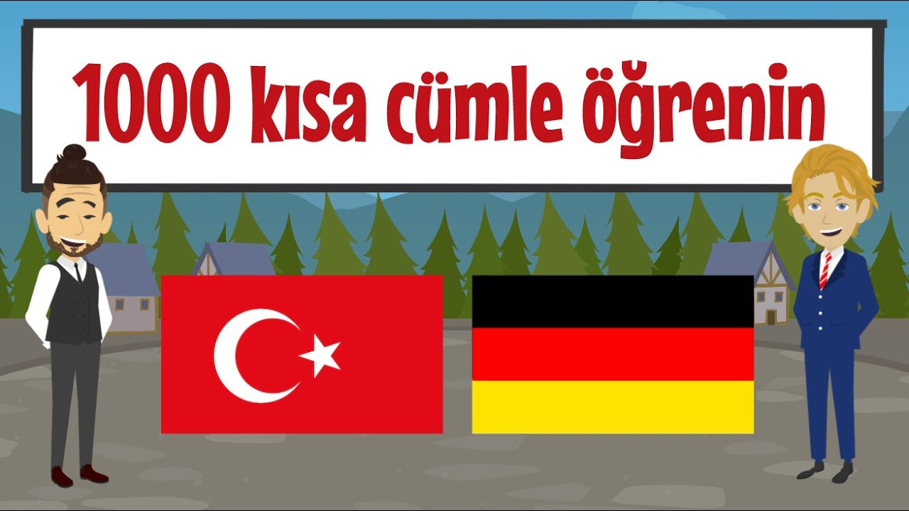 Almanca: 1000 kısa cümle öğrenin  |  Yeni başlayanlar için Almanca (A1/A2)
