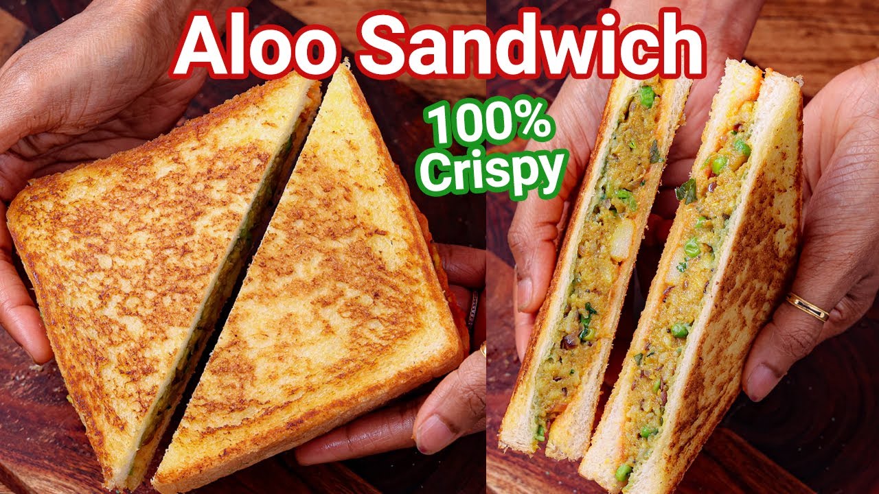 Aloo Sandwich Recipe with Special Masala - Street Style | Potato Masala Sandwich - Crisp & Healthy
