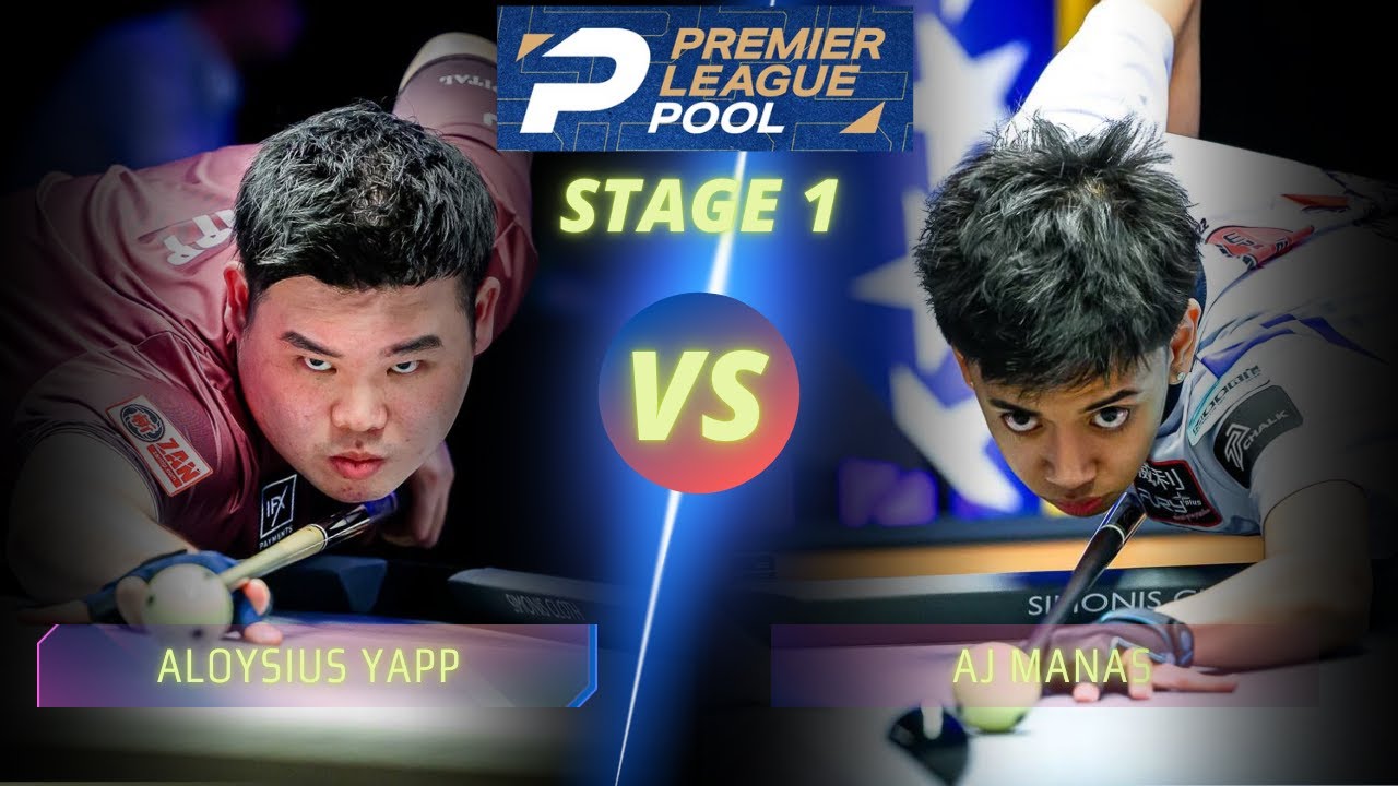 ALOYSIUS YAPP VS  AJ MANAS | STAGE 1 | 2025 PREMIER LEAGUE POOL #highlights #9ballpool #billiards