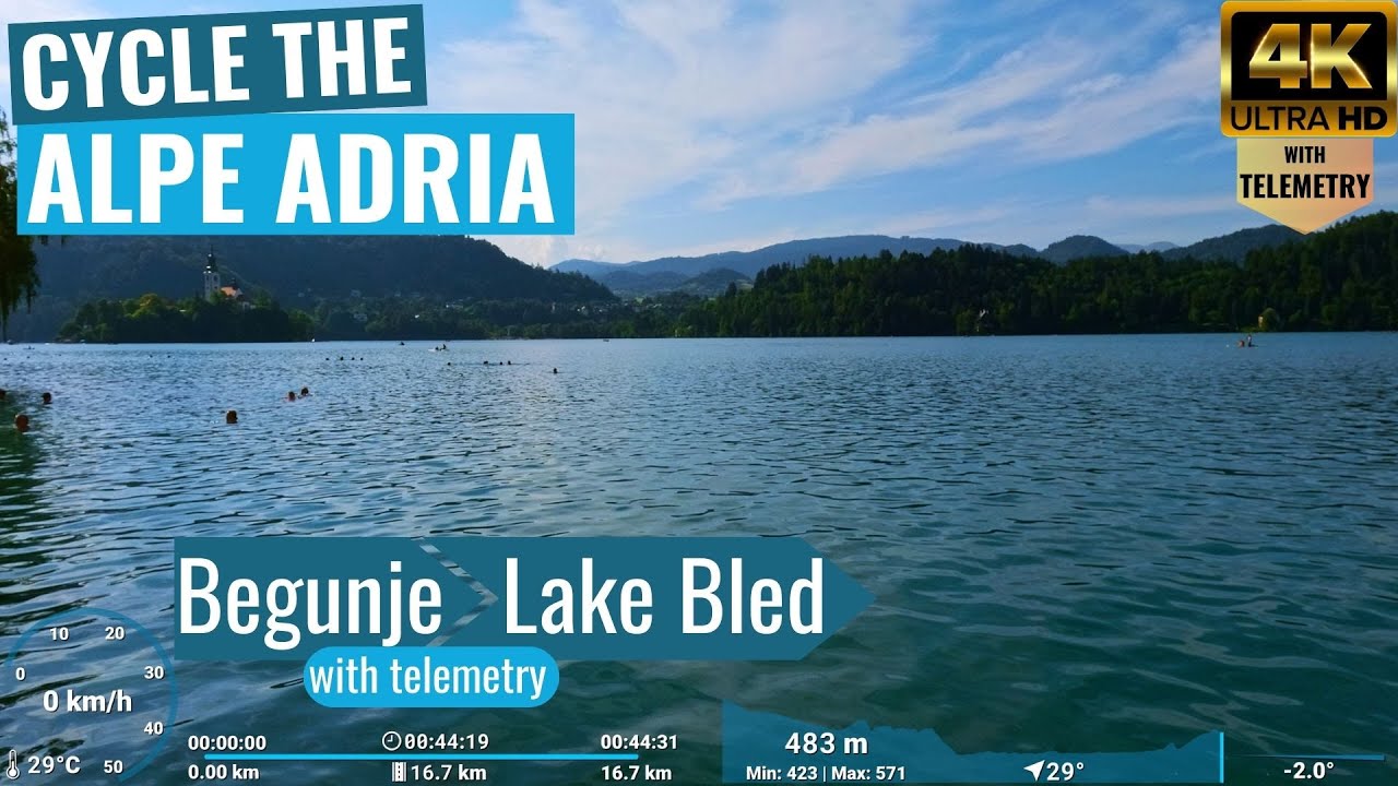 Alpe Adria Excursion: Begunje to Lake Bled - Indoor Cycling Video with telemetry