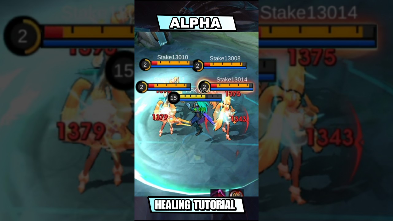 ALPHA HEALING TUTORIAL #mlbb #shorts #alpha