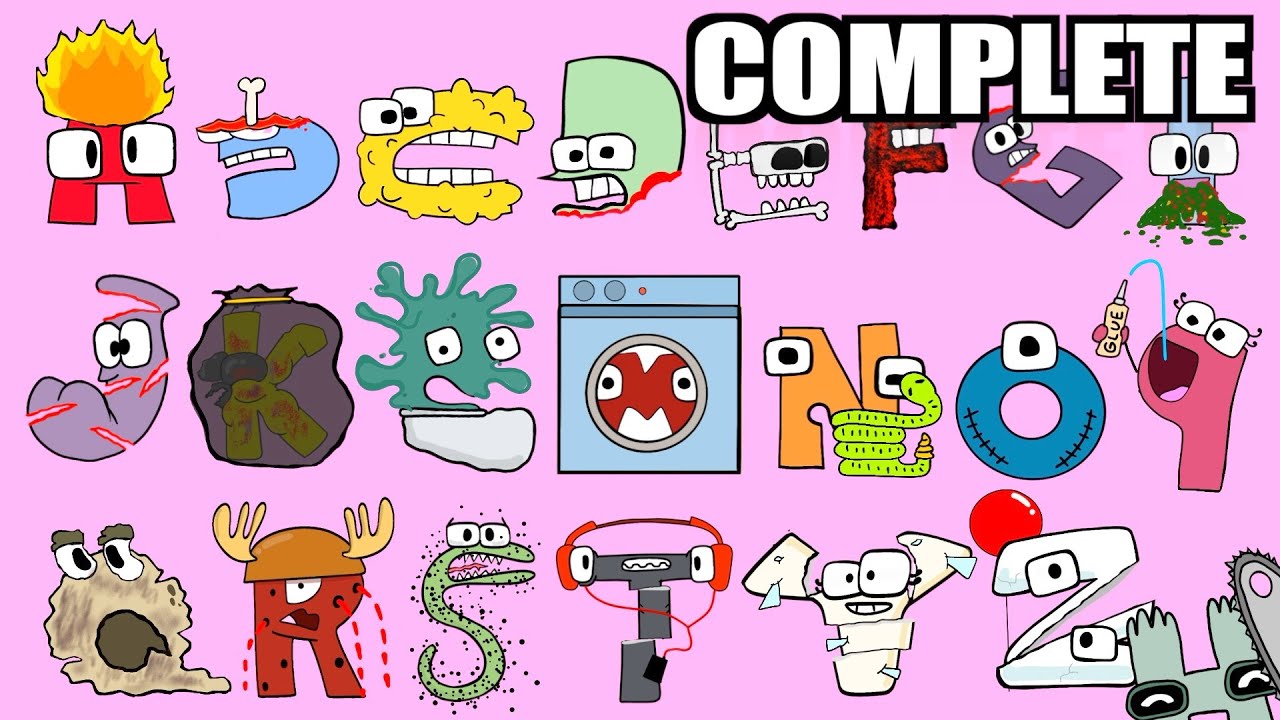Alphabet Lore (A-Z...) Plays Dumb Ways to Die Complete Version (COMPILATION) Animation meme
