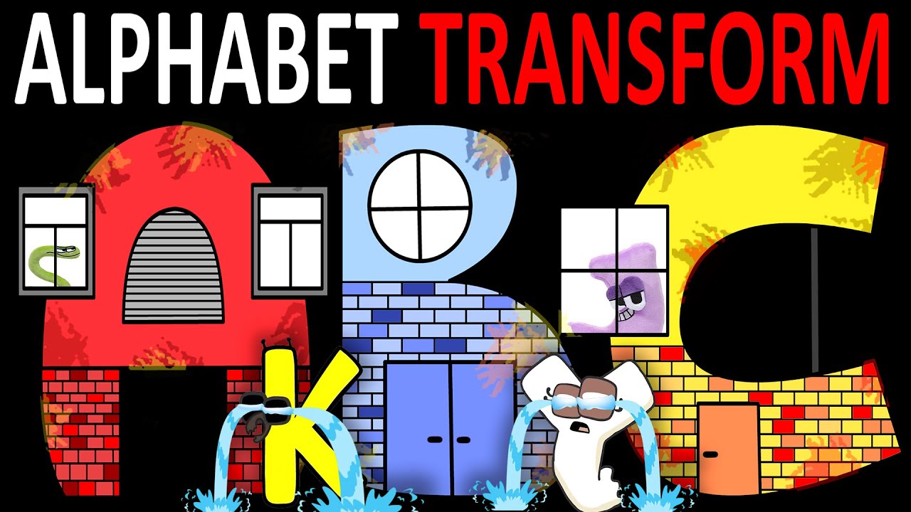 Alphabet Lore But they HOUSES and CRYING | Part 5 (A-Z...)