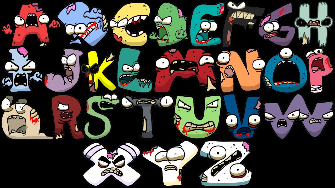 Alphabet Reverse toy (All Letter..) BUT THEY ALL ZOMBIE NEW