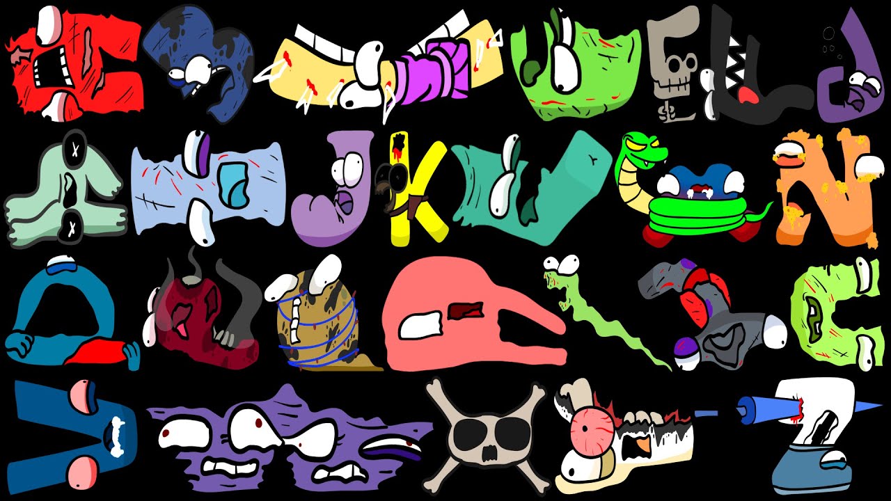 Alphabet Reverse toy (All Letter.. FROM O) BUT THEY ALL DEAD FULL EDITION