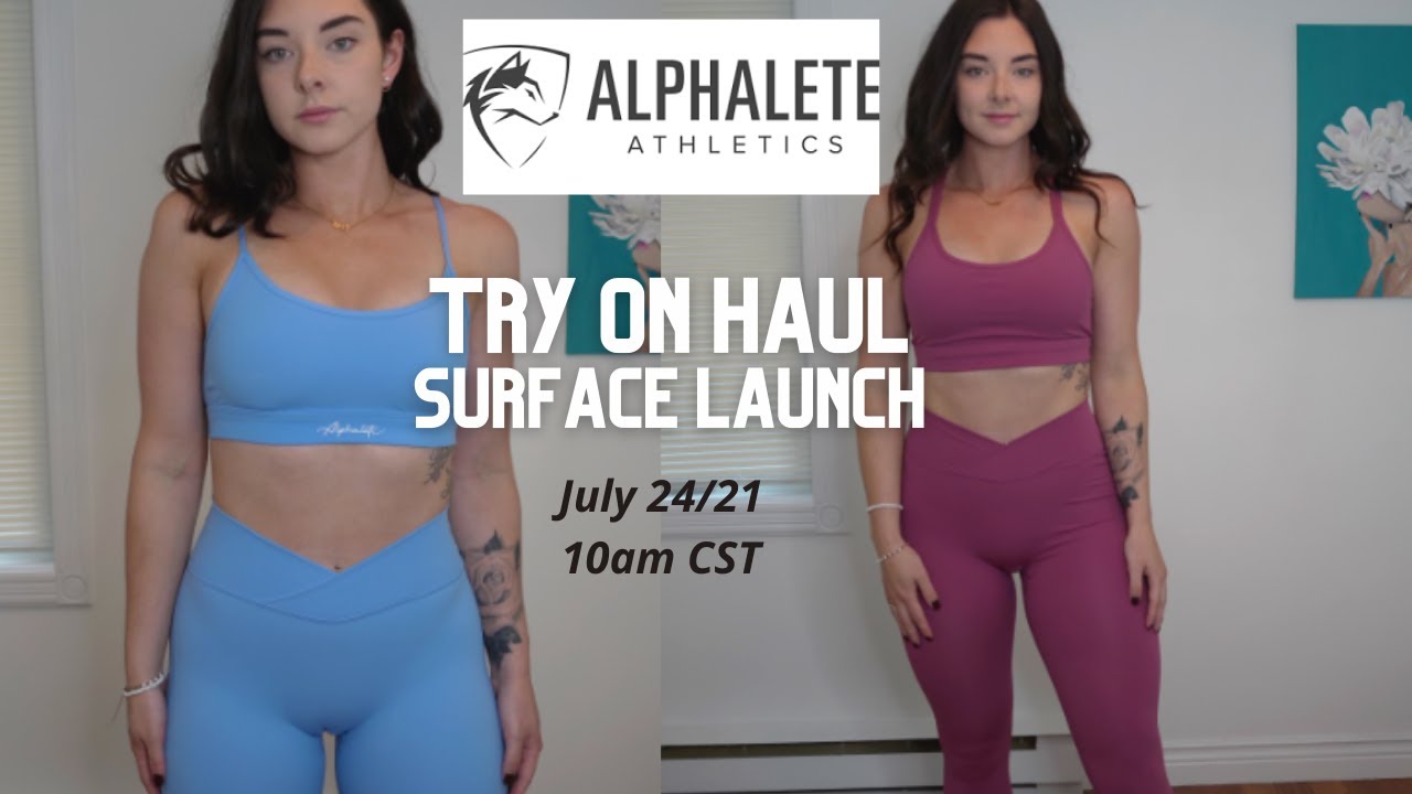 ALPHALETE Activewear Try-on Haul! | Surface Collection, Honest Review..