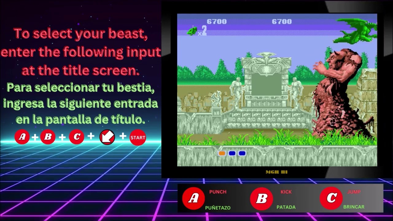 ALTERED BEAST ( CHEATS ) SEGA GENESIS