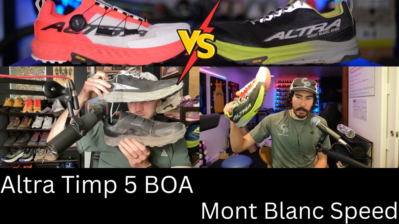 Altra Timp 5 BOA vs. Altra Mont Blanc Speed. Comparison Review!