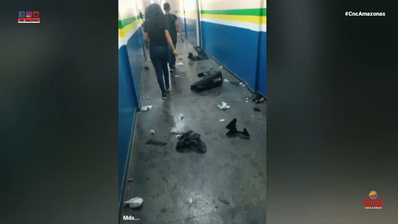 Alunos depredam escola e usam extintores de incêndio durante confusão em Manaus | Cnc Amazonas
