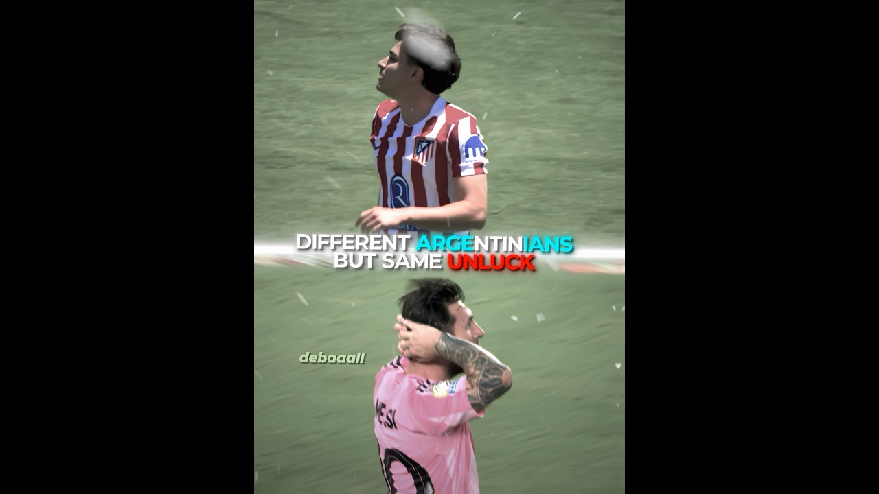 Alvarez & Messi Unlucky Free Kicks 😢