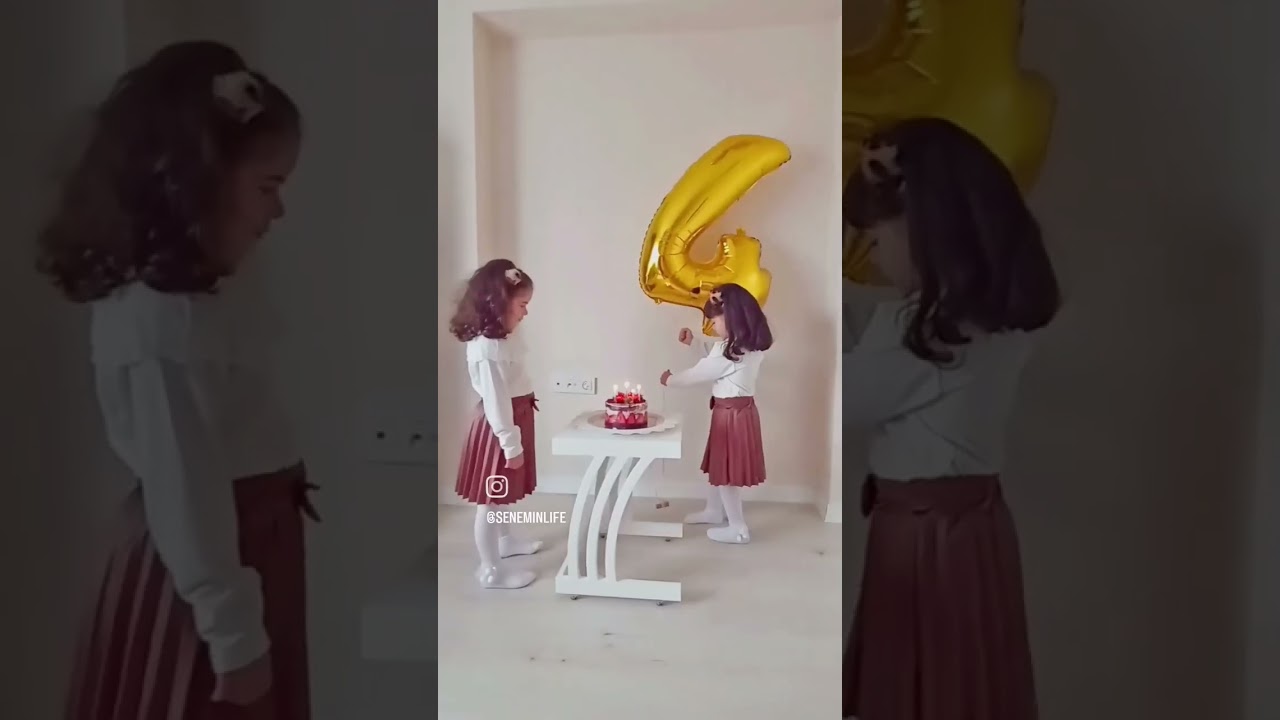 Alya ve Almila 4 yaşında 🎂 #ikiz #twins #happybirthday
