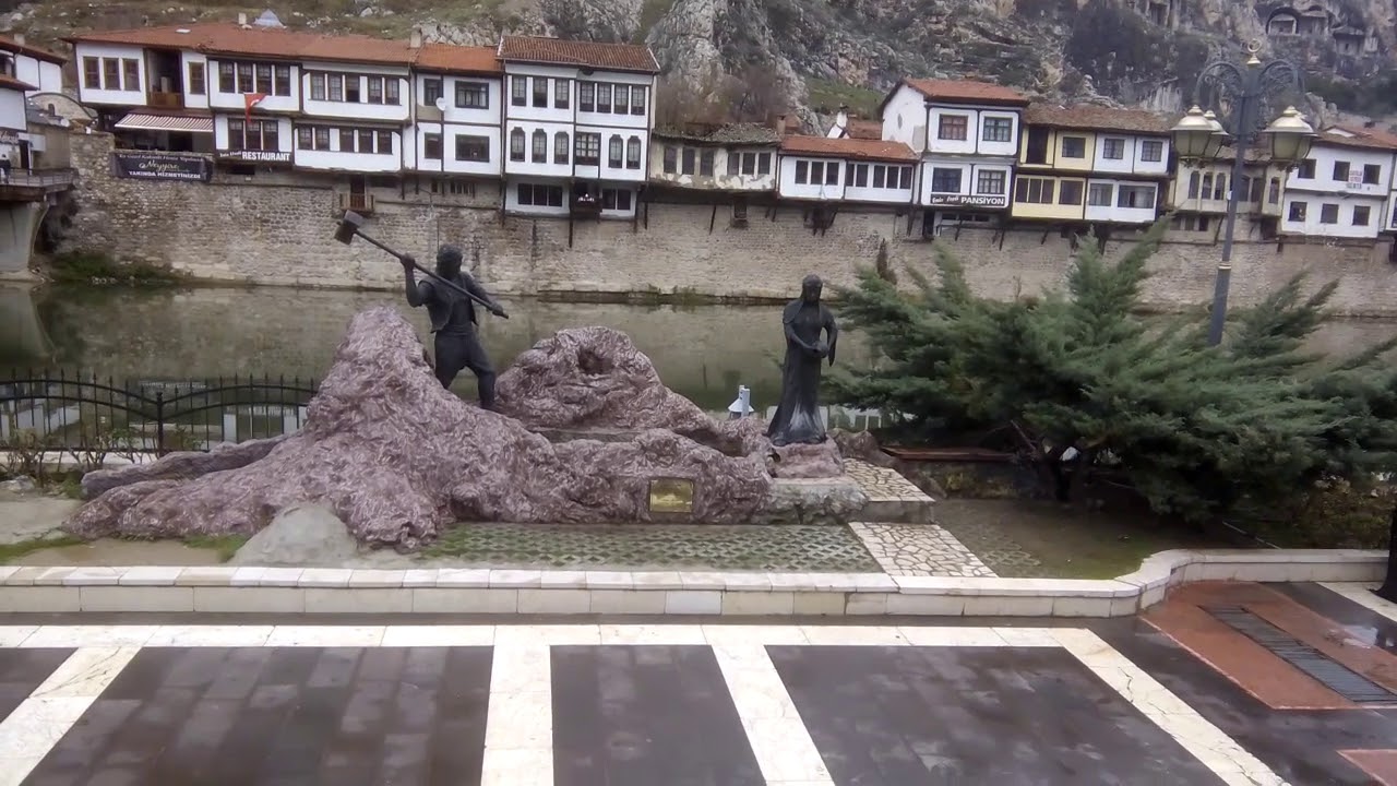 #amasya Ferhat ile şirin heykeli#