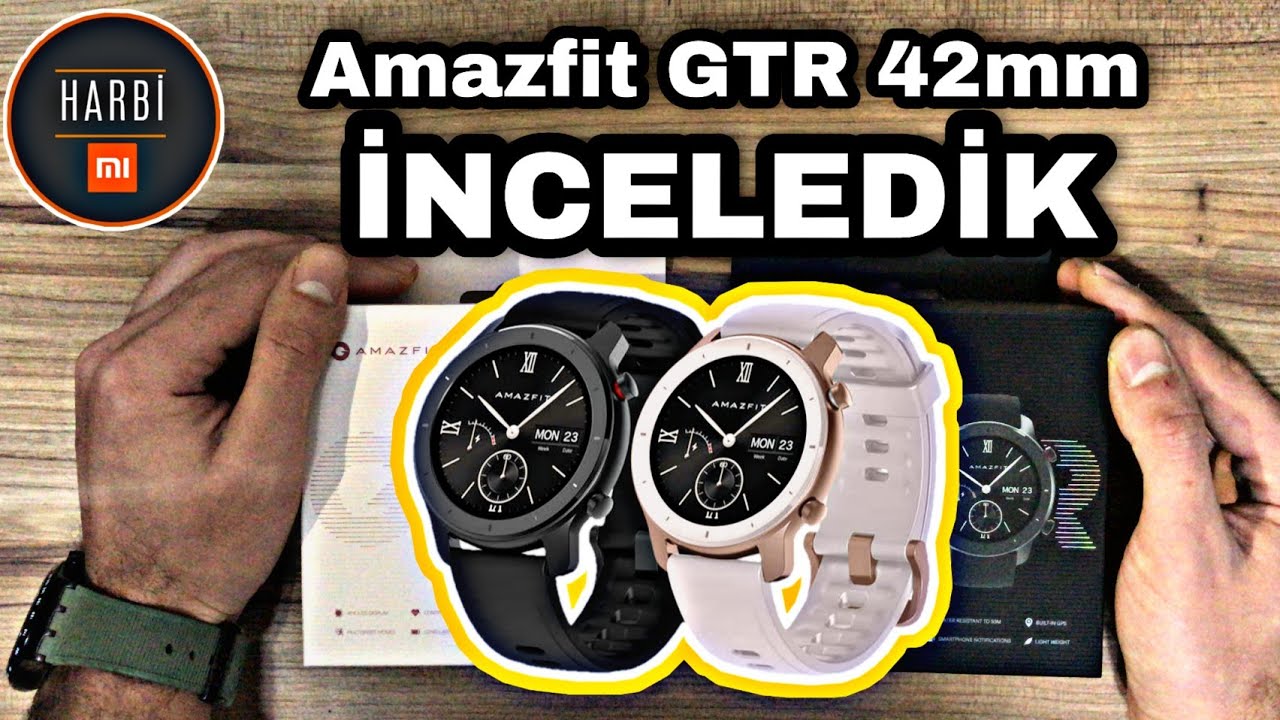 Amazfit GTR 42mm Pembe ve Siyah Kutu Açılımı - İnceleme - Kurulum