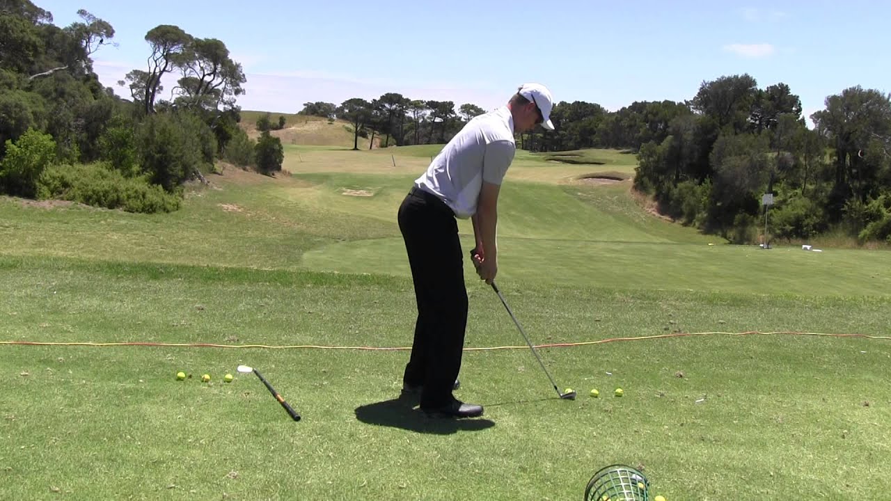 Amazing golf shot - Cam Davis hits it equally well both sides
