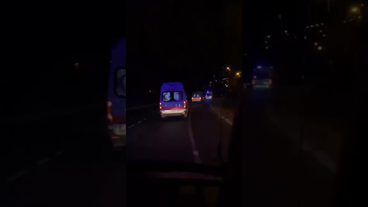 AMBULANS KONVOY GECE SNAP #1  #AMBULANS #GECESNAP #AKSAMSNAP #KONVOY