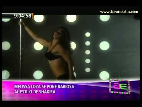 America Espectaculos 17-06-2011 Melissa Loza se pone rabiosa al estilo de Shakira