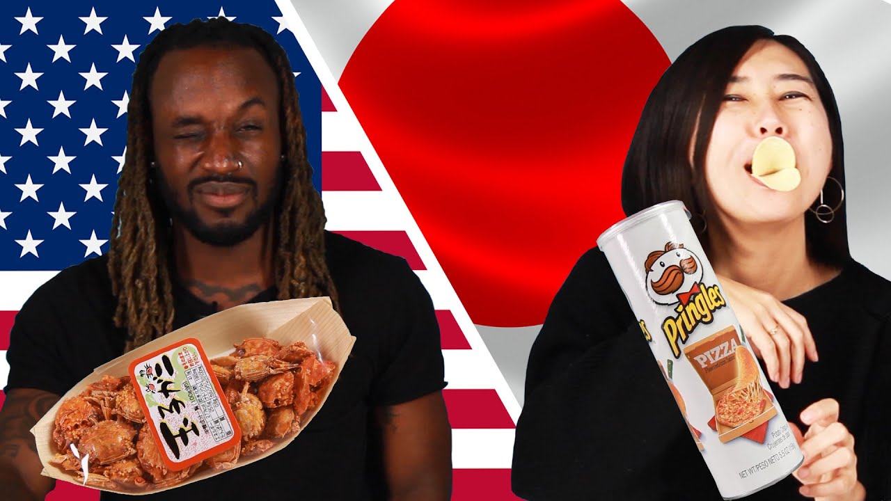 American & Japanese People Swap Snacks