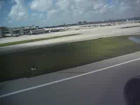 American Airlines Airbus A300-600 takeoff from Miami