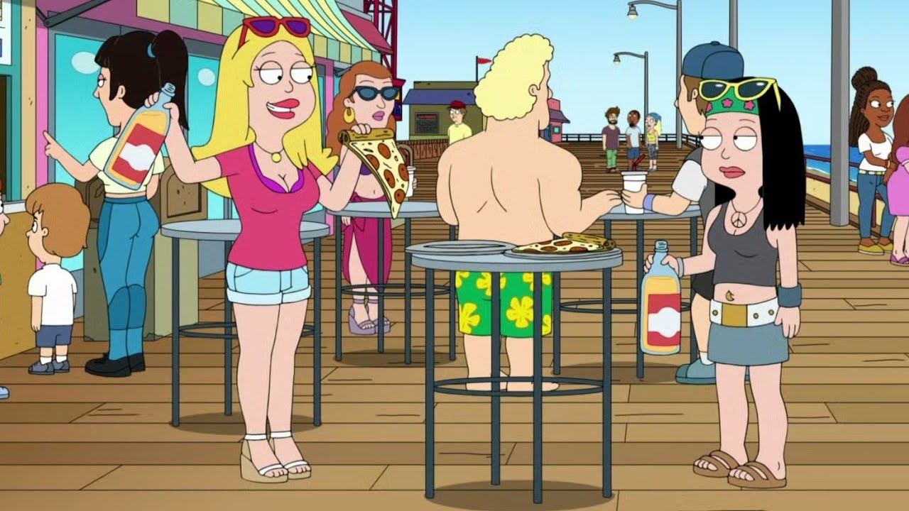 American Dad: Francine having fun at Boardwalk.